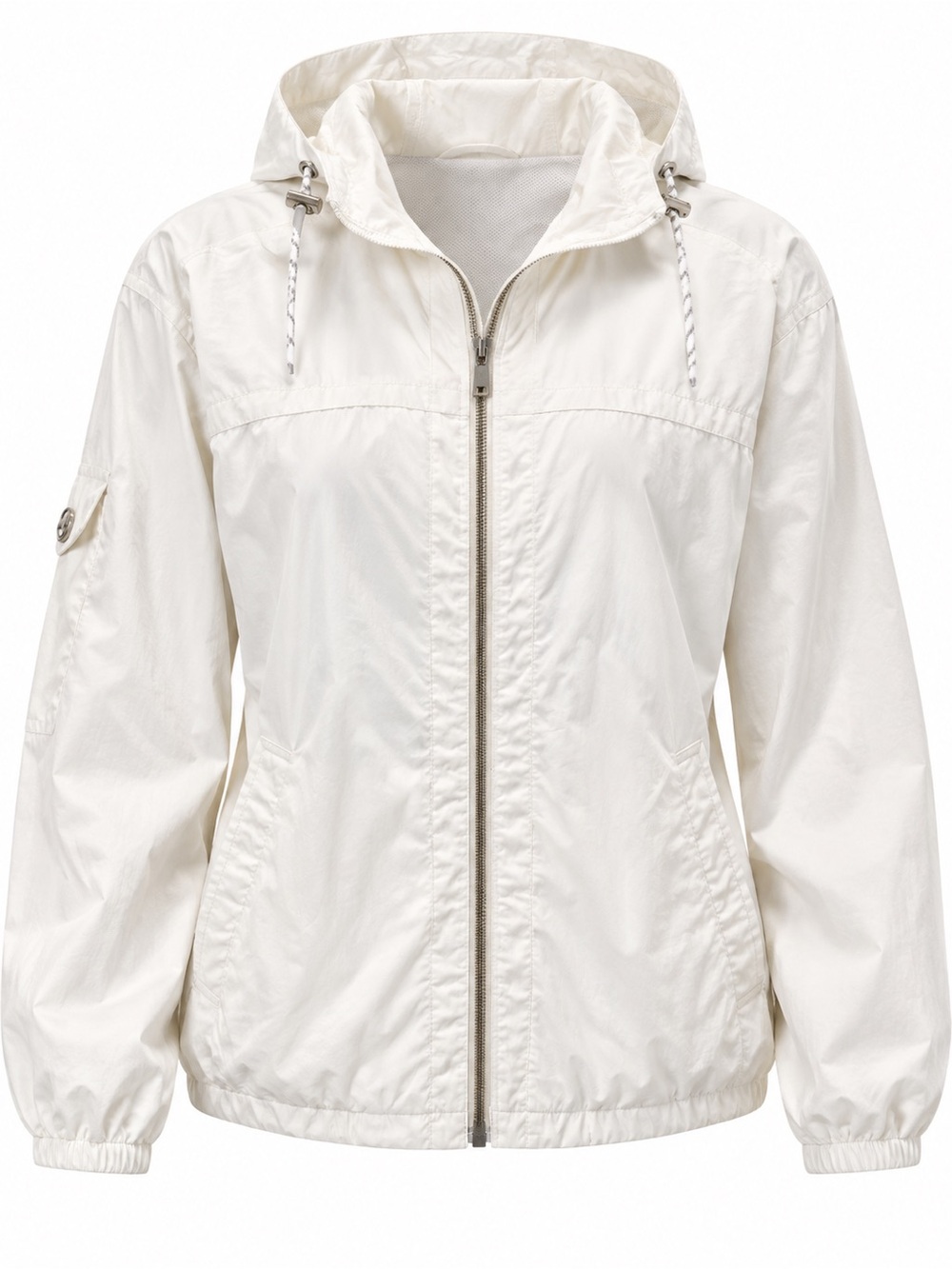 Point Zero White Lightweight Utility Zip Jacket Size 18
